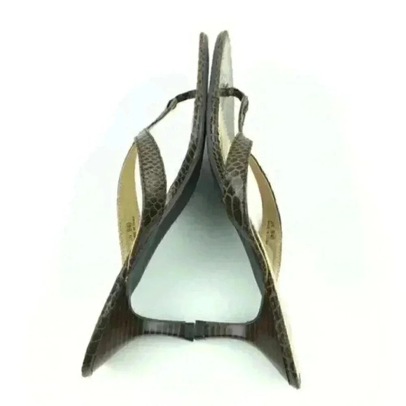 New CL Laundry Heels Sz 9 40 Jita Snakeskin Print - Picture 5 of 8